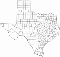 Location of Warren City, Texas