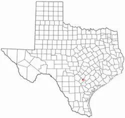 Location of Stockdale, Texas