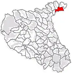 Location in Vrancea County