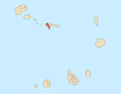 Location of Tarrafal de São Nicolau