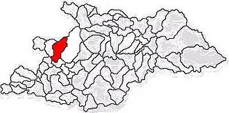 Location in Maramureș County