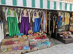 Traditional Bosnian clothing sold in the Baščaršija district