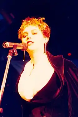 Teresa Revill of Big Bang dressed in Vivienne Westwood