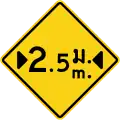 Width restriction ahead (Thai and English languages)