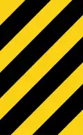 Hazard marker or keep left