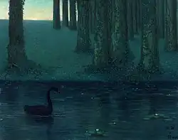 The Black Swan (1895), pastel on cardboard, 38 x 47 cm., Kröller-Müller Museum, Otterlo