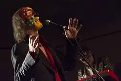 Performing with the Crazy World of Arthur Brown at Musicport in Whitby, England in 2014