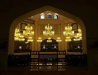 The interior of the mosque.