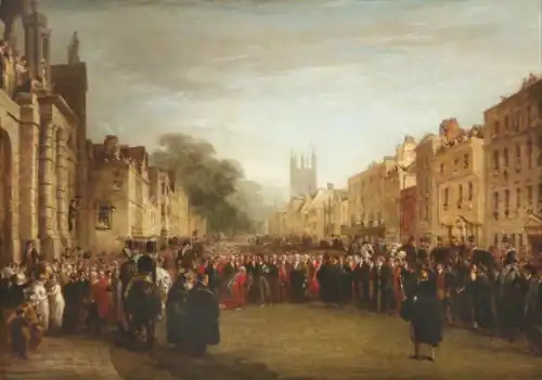 The Prince Regent Received by the University and City of Oxford by George Jones