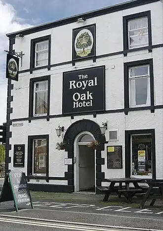 The now-demolished Royal Oak Hotel