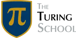 The logo of the school