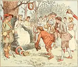 "The lasses held the stakes" – from Come Lasses and Lads