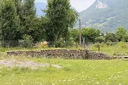 Photograph of the ancient baths of Faverges.