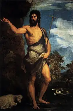 Titian. Saint John the Baptist, 201 × 134 cm