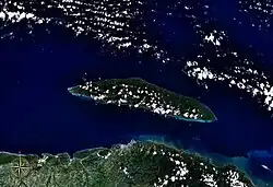 Tortuga seen from space