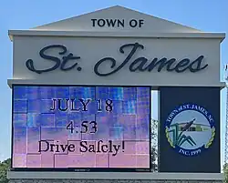 Town of St. James Sign