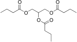 Skeletal formula of butyrin