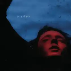 A red-lit photo of Sivan drowning in a pool. The EP's title is displayed in lowercase at the top left.