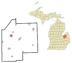 Location of Fairgrove, Michigan