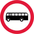 Buses and coaches prohibited (1965–1975)