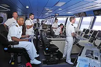 The bridge during Pacific Partnership 2011