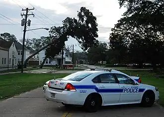 A Chevrolet Impala (ninth generation) of the United States Navy Police.