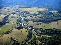 Aerial view of Unisław Śląski
