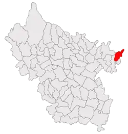 Location in Buzău County