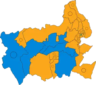 2019 results map