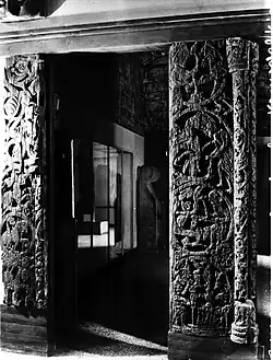 View of the portal from the Vegusdal stave church
