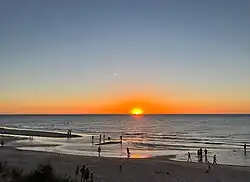 View from Esplanade, Henley Beach South, at sunset