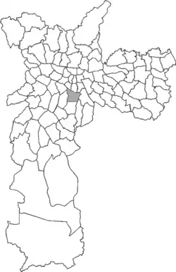 Location in the city of São Paulo