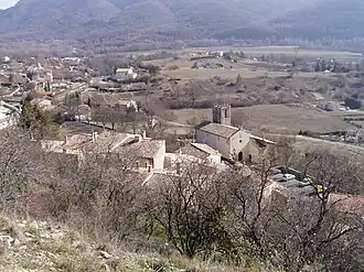 A general view of the village of Saint-Maime