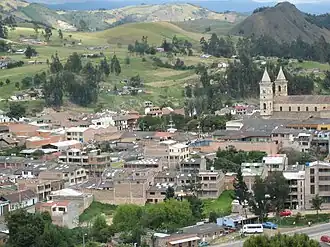 View of Villapinzón from Altamira
