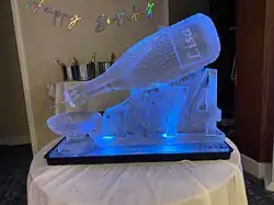 Ice Luge sculpture created by Techne Ice