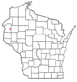Location of Beaver, Polk County, Wisconsin