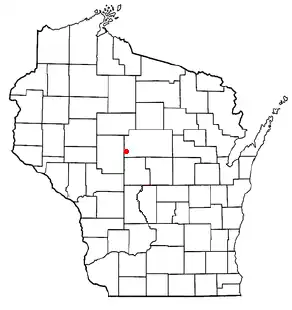 Location of Spencer (town), Wisconsin