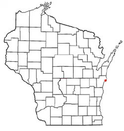 Location of Two Rivers, Wisconsin