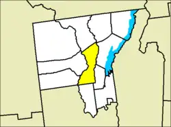 Location of Warrensburg in Warren County