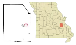 Location of Mineral Point, Missouri