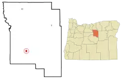 Location in Oregon