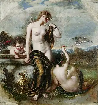 Venus and Her Doves by William Etty
