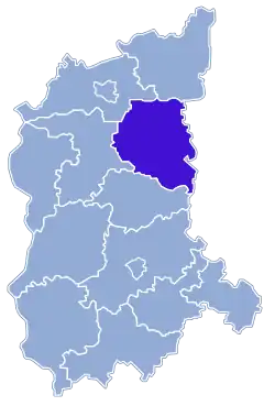 Location within the voivodeship