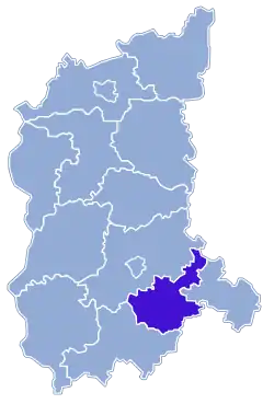 Location within the voivodeship