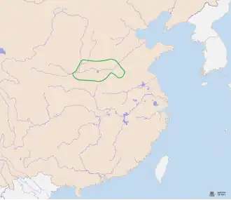 Proposed location of the Xia dynasty