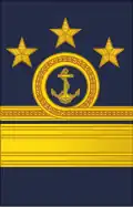 Sleeve insignia of the rank of Marshal of Yugoslavia for the Navy, used 1945–1953. Insignia was abolished in 1953.